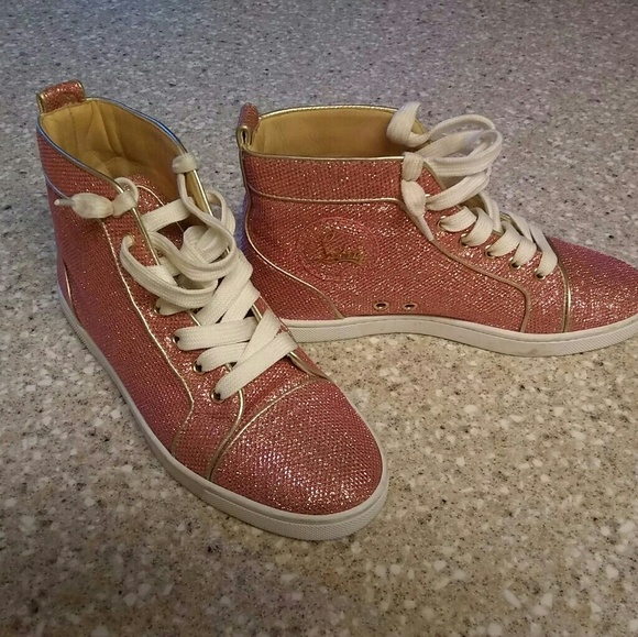 pink louboutin sneakers